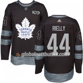 Toronto Maple Leafs Hockeydrakt Morgan Rielly 44 1917-2017 100th Anniversary Svart Adidas Authentic - Herre